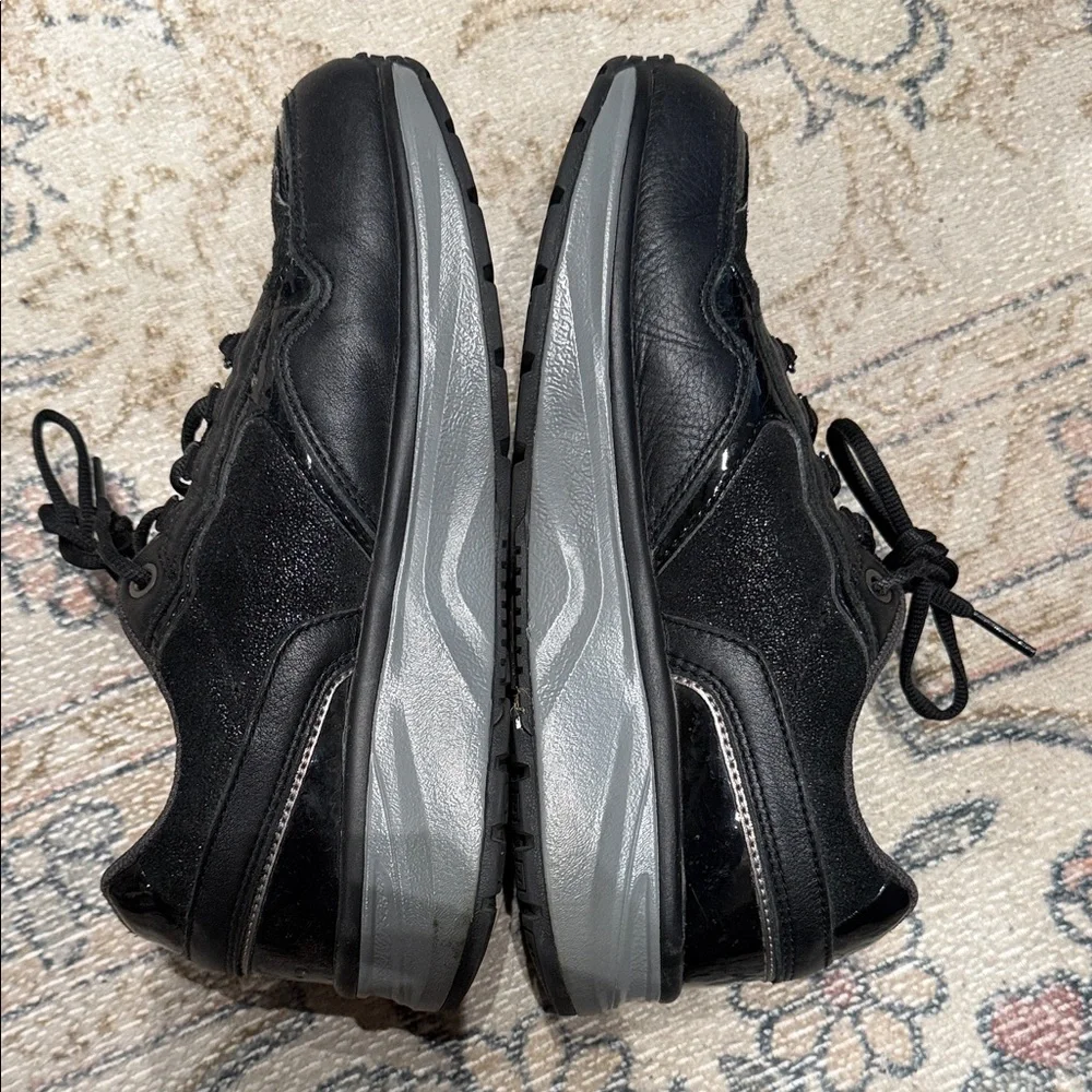 Joya Black Lace-Up Women's Sneakers 37 or 6.5  7 - Picture 4 of 9